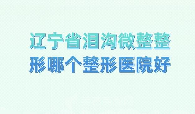 辽宁省泪沟微整整形哪个整形医院好_分析口碑医院名单供参考