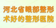 河北省眼部整形术好的整形医院有哪些？这几家都是河北省好的医院