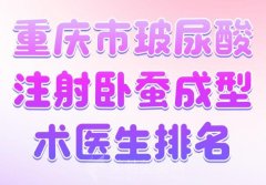 重庆市玻尿酸注射卧蚕成型术医生排名？一一查看医生信息