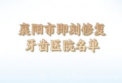 2024年襄阳市即刻修复牙齿价格多少？前五医院基本信息汇总